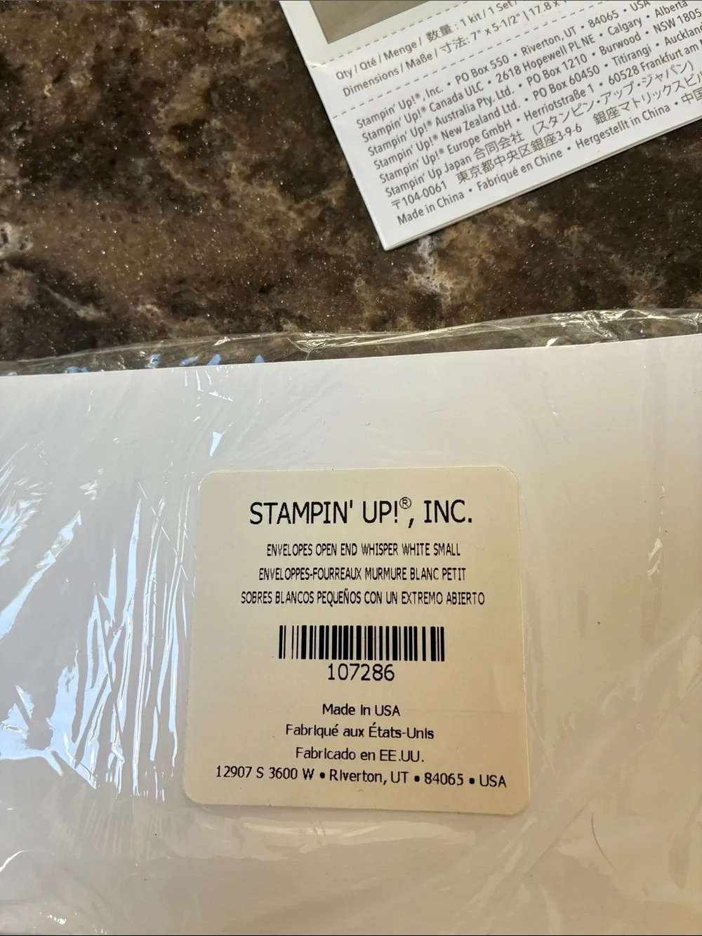 Stampin' Up! Project Kit with White, Brown, Green, Yellow Accents